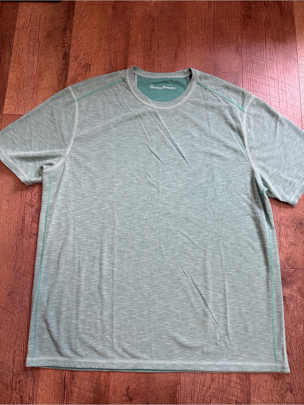 Tommy Bahama Light Seafoam Heather Short-Sleeve Crew Tee